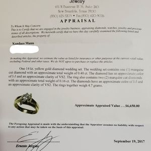 Vintage wedding ring set